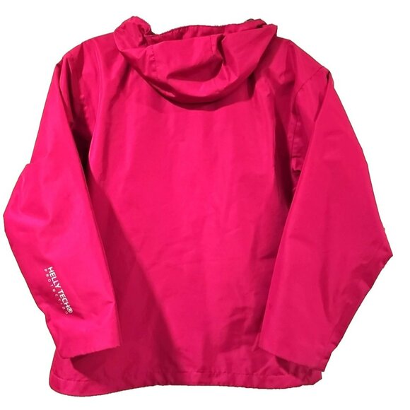 Helly Hansen Women's Jacket Hood Fuchsia Pink MED Outdoor Hiking Walking - Picture 2 of 11